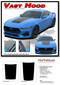 VAST HOOD : 2024 Ford Mustang GT and Ecoboost Hood Decals Blackout Stripe Vinyl Graphics Kit - Details