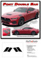 PONY DOUBLE BAR : 2024 Ford Mustang GT and Ecoboost Hood to Fender Decals Stripes Vinyl Graphics Kit - Details