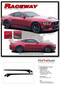 RACEWAY : 2024 Ford Mustang GT and Ecoboost Rocker Panel Side Door Stripes Vinyl Graphics Kit - Details