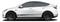BROW - Universal Versatile Style Side Body Vinyl Graphics Door Stripes Decals Shown on Tesla