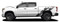 DITHER - Universal Versatile Style Side Body Vinyl Graphics Door Stripes Decals Shown on White Chevy Silverado