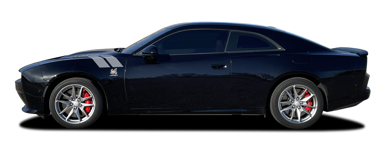 2024, 2025 Dodge Charger DOUBLE BAR 2 Hash Marks 2 Vinyl Graphics, Stripes and Decals Set 2024, 2025 Dodge Charger DOUBLE BAR 2 Hash Marks 2 Vinyl Graphics, Stripes and Decals Set