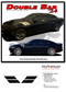 RECHARGE DOUBLE BAR 24 | Dodge Charger Hood Decal to Fender Hash Mark Stripes Vinyl Graphic fits 2024-2026