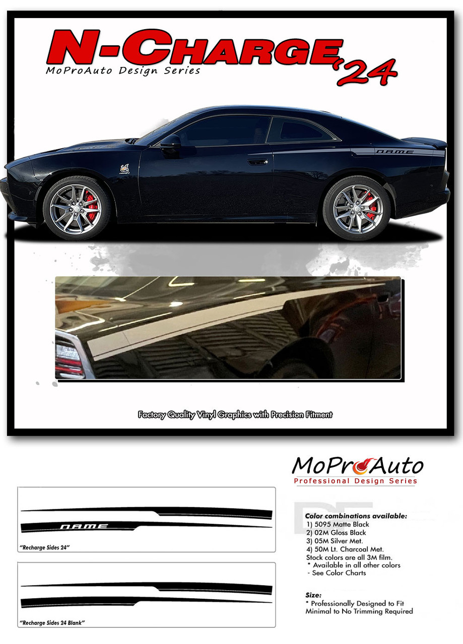 Dodge Charger RECHARGE Vinyl Graphics, Stripes and Decals Set