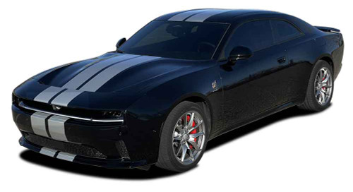 N-CHARGE RALLY 24 | Dodge Charger Racing Stripes Hood Decal Roof Bumpers Vinyl Graphic fits 2024-2025