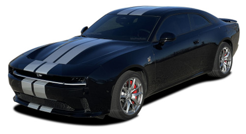 N-CHARGE RALLY 24 | Dodge Charger Racing Stripes Hood Decal Roof Bumpers Vinyl Graphic fits 2024-2026