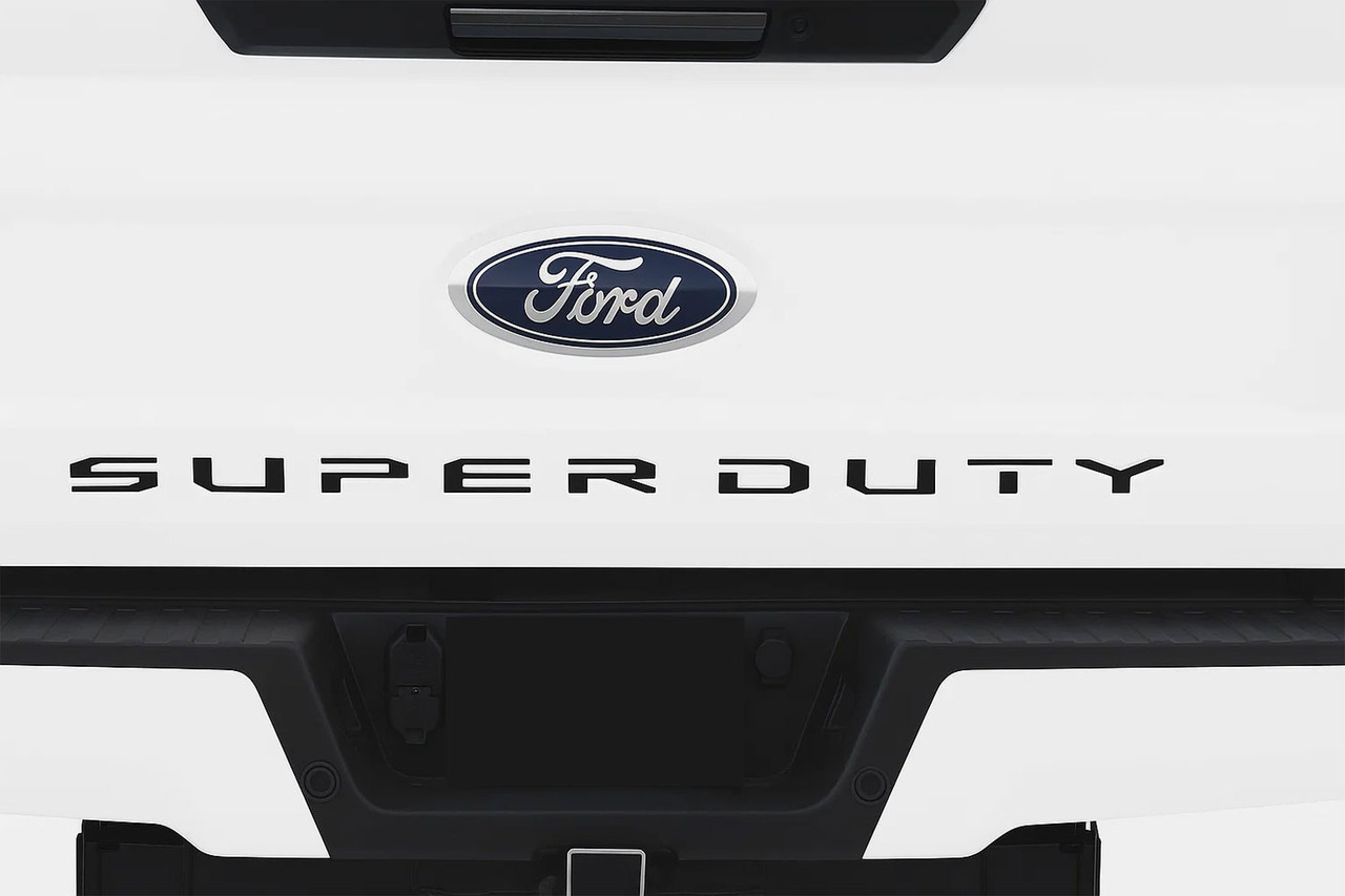 Ford F-250 F-350 Super Duty Rear Tailgate Text Decals Letter Stripes Vinyl Graphics - MoProAuto Pro Design Series Ford F-250 F-350 Super Duty Rear Tailgate Text Decals Letter Stripes Vinyl Graphics Kit - MoProAuto Pro Design Series
