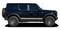 BEAM | Ford Bronco Side Body Lower Rocker Panel Door Stripes Decals Vinyl Graphics Kit for 2021-2026 (M-PDS-10030)