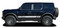 CHATTER | Ford Bronco Side Body Lower Rocker Panel Door Stripes Decals Vinyl Graphics Kit for 2021-2026