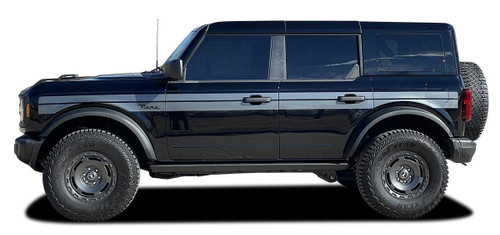 HORIZON | Ford Bronco Side Body Door Stripes Decals Vinyl Graphics Kit for 2021-2026(M-PDS-10026)