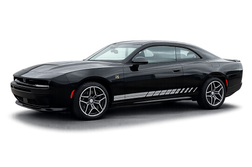 CHARGER ROCKER 1 | Dodge Charger Lower Door Panel Stripes Vinyl Graphic Decals Kit 2024-2027 (M-PDS-10612)