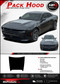 PACK HOOD | Dodge Charger Hood Graphic Sixpack OEM Style Decals Kit 2024-2027 (M-PDS-10621)