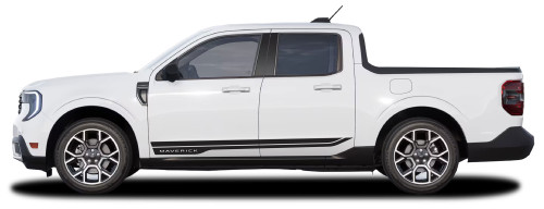 CHANNEL ROCKER | Ford Maverick Side Body Door Rocker Stripes Vinyl Graphics Decals Kit 2022-2026 (M-PDS-10647)