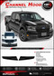 MAV CHANNEL HOOD | Ford Maverick Hood Stripes Vinyl Graphics Decals Kit 2022-2026 (M-PDS-10648)