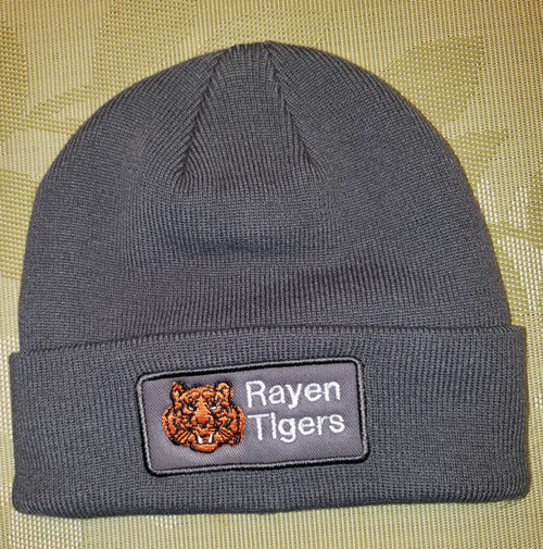 The Rayen Tigers Embroidered Beanie Cap - Color Gray
