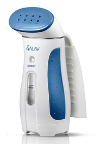 The SALAV Travel Handheld Steamer model number TS-01 provides powerful steam on the go.  Compact, easy to fill and use, the TS-01 provides up to 10 minutes of powerful steam and heats up in a quick 150 seconds. The automatic voltage adjustment feature will adapt to any country’s required voltage making the TS-01 your ultimate travel accessory
