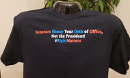 Honor Your Oath of Office Tees, sizes Large to 3 XL. T Shirt Color: Black ,100% Cotton. Iten # OOO

These Tees symbolizes how are Senators are not honoring our not honoring their Oath of Office and are working with partisan politics in the impeachment Trial.

No Witnesses, will be called due to the Senate Vote. 

Also a portion of the proceeds will be given to the Children of the Flint Water Crisis. For each Oath of Office T Shirt Sold, $1.00 will be donated to the Flint Child Health and Development Fund.