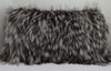 Fox Fur Pillow made from Silver fox sections New  USA made insert included