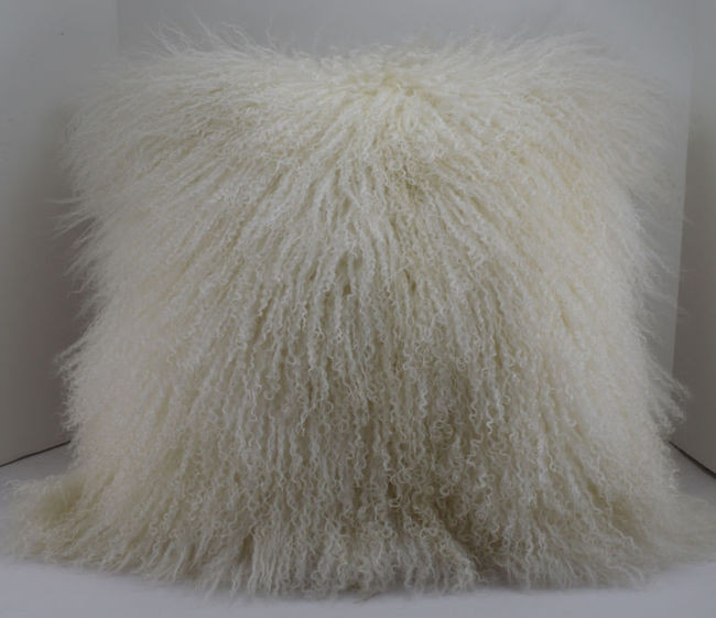 mongolian wool cushion