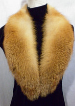 Real Natural Red Fox Fur Collar Detachable New  made in the usa