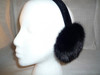 Real black mink earmuffs
