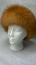 Real Red Fox Fur Headband  (made in the U.S.A.)