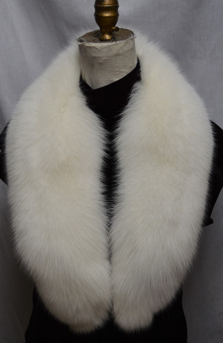 Real White Fox Fur Collar