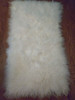 Real Mongolian Tibet  Lamb Fur Bleached White  Rug  Plate  Throw  genuine