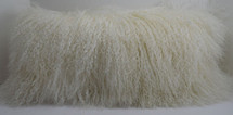 Real Genuine Mongolian Tibetan Lamb Fur Natural Pillow made in USA Tibet cushion