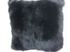 Real Genuine Dark Brown Sheared  Rabbit Fur  Pillow New made in USA cushion