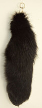 Real Dark Brown Fox tail Fur Key Chain New