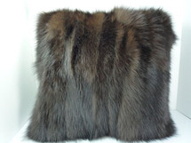 Real Brown Fox Sections Fur Pillow New  made in usa genuine fur cushion