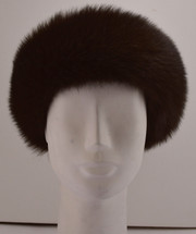 Real Brown Fox Fur Headband 