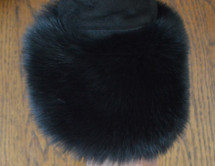 Black Fox Fur Cuffs