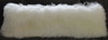Natural White Mongolian Tibetan Lamb Fur Pillow 12x40 USA made  Reak cushion tibet