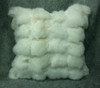 Fox Fur Pillow New made in USA real authentic genuine white sections