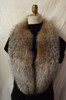 Real Crystal Fox Fur Collar Detachable New genuine made in the USA 44" neckline