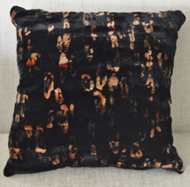 Real Mink Fur Pillow Made in the USA Sheared Print Design 