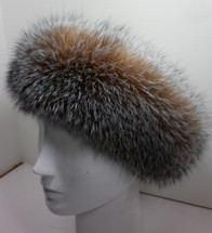  Real Crystal Fox Fur Headband New ( made in the U.S.A.) genuine authentic