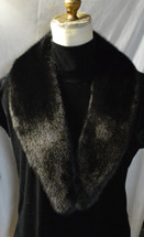 Real Black Mink Fur Collar New Made in the USA