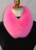 Real Pink Fox Fur Headband Collar