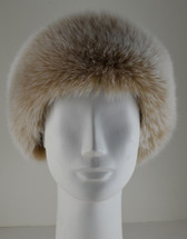 Real Blush Fox Fur Headband
