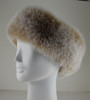 Fox Fur Headband Blush Snow Top