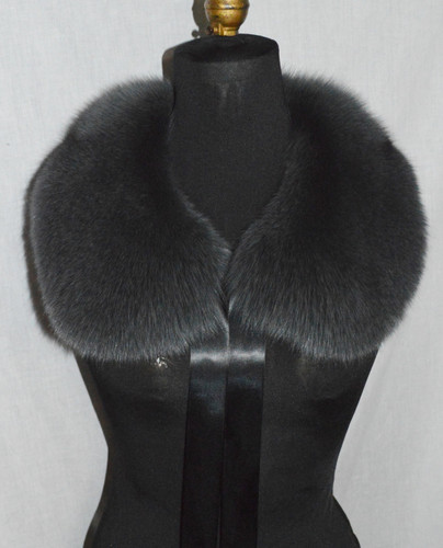 Real Grey Fox Fur collar