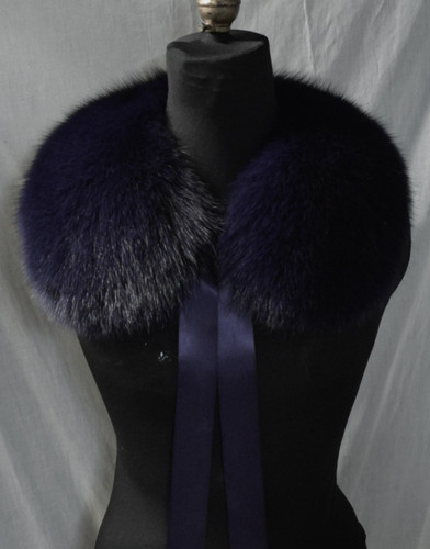 Purple Fox Fur Collar