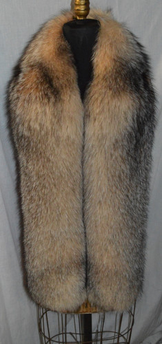 Crystal Fox Fur Scarf Boa Fling Wrap Stole