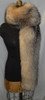 Real Fur Scarf Crystal Fox Boa Fling Wrap Stole