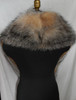 Genuine Crystal Fox Fur Collar Stole Boa Scarf Fling