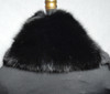 Authentic Black Fox Fur Wrap Scarf Collar Stole