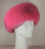 Real Bubblegum Pink Fox Fur Hradband